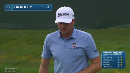 Keegan Bradley | Round 1 | 16th hole | Shot 3 | 2025 the Memorial