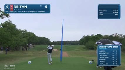 Kristoffer Reitan | Round 4 | 9th hole | Shot 1 | 2026 Valero