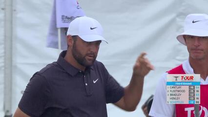 Scottie Scheffler | Round 3 | 18th hole | Shot 4 | 2025 TOUR Championship