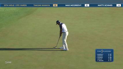 Takumi Kanaya | Round 1 | 12th hole | Shot 4 | 2026 THE PLAYERS