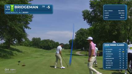 Jacob Bridgeman | Round 2 | 11th hole | Shot 1 | 2026 John Deere