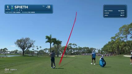 Jordan Spieth | Round 4 | 1st hole | Shot 2 | 2025 Cognizant Classic