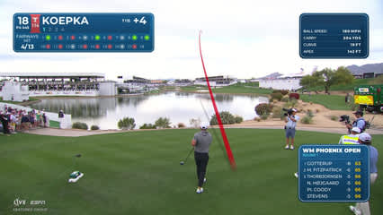 Brooks Koepka | Round 1 | 18th hole | Shot 1 | 2026 WM Phoenix Open