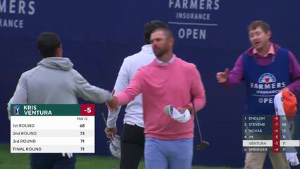 Kristoffer Ventura | Round 4 | 18th hole | Shot 4 | 2025 Farmers
