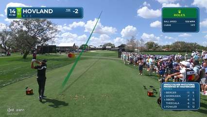 Viktor Hovland | Round 2 | 14th hole | Shot 1 | 2026 Arnold Palmer