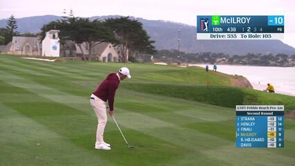 Rory McIlroy | Round 2 | 10th hole | Shot 2 | 2025 AT&T Pebble Beach