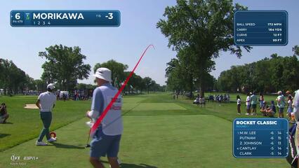 Collin Morikawa | Round 1 | 6th hole | Shot 1 | 2025 Rocket Classic