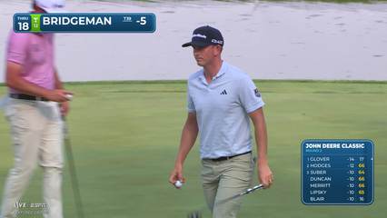 Jacob Bridgeman | Round 2 | 18th hole | Shot 4 | 2026 John Deere