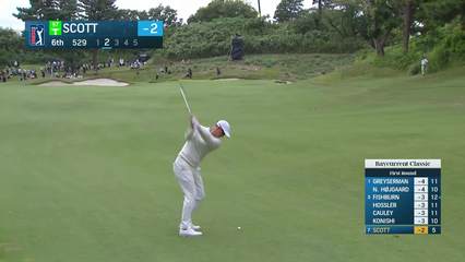 Adam Scott | Round 1 | 6th hole | Shot 2 | 2025 Baycurrent