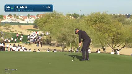 Wyndham Clark | Round 2 | 14th hole | Shot 3 | 2025 WM Phoenix Open