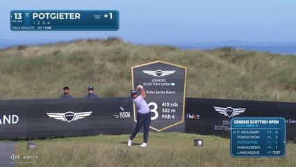 Aldrich Potgieter | Round 2 | 13th hole | Shot 1 | 2025 Genesis Scottish Open