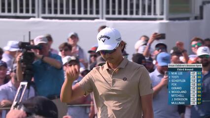 Min Woo Lee | Round 3 | 18th hole | Shot 4 | 2025 Houston Open