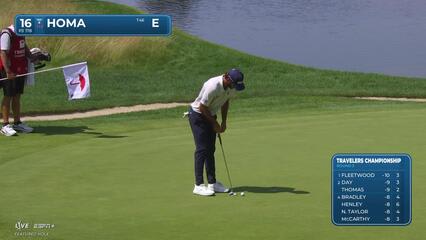 Max Homa | Round 3 | 16th hole | Shot 3 | 2025 Travelers