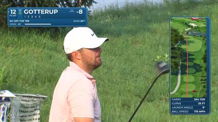 Chris Gotterup | Round 2 | 12th hole | Shot 1 | 2025 3M Open