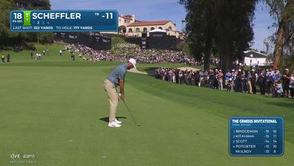 Scottie Scheffler | Round 4 | 18th hole | Shot 2 | 2026 The Genesis