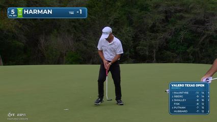 Brian Harman | Round 2 | 5th hole | Shot 4 | 2026 Valero