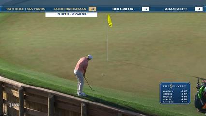 Jacob Bridgeman | Round 1 | 16th hole | Shot 6 | 2026 THE PLAYERS
