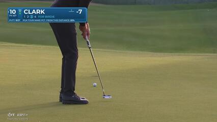 Wyndham Clark | Round 2 | 10th hole | Shot 4 | 2025 WM Phoenix Open