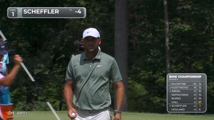 Scottie Scheffler | Round 2 | 1st hole | Shot 4 | 2025 BMW Championship