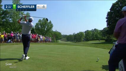 Scottie Scheffler | 2023 the Memorial | Round 4 | 2nd hole | Shot 1