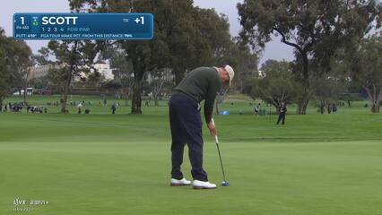 Adam Scott | Round 1 | 1st hole | Shot 4 | 2025 Genesis