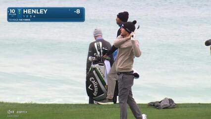 Russell Henley | Round 2 | 10th hole | Shot 2 | 2025 AT&T Pebble Beach