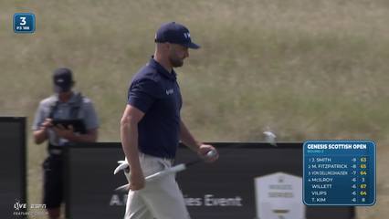 Wyndham Clark | Round 2 | 3rd hole | Shot 3 | 2026 Genesis Scottish Open