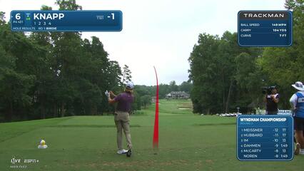 Jake Knapp | Round 2 | 6th hole | Shot 1 | 2025 Wyndham