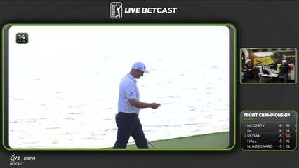 Sepp Straka | Round 1 | 14th hole | Shot 4 | 2026 Truist Championship
