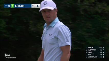 Jordan Spieth | 2024 Valero | Round 4 | 9th hole | Shot 4