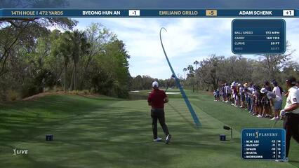 Emiliano Grillo | Round 2 | 14th hole | Shot 1 | 2025 THE PLAYERS