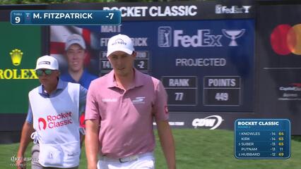 Matt Fitzpatrick | Round 2 | 9th hole | Shot 3 | 2025 Rocket Classic