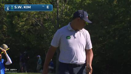 Si Woo Kim | Round 1 | 14th hole | Shot 5 | 2025 John Deere