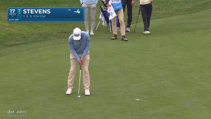 Sam Stevens | Round 1 | 17th hole | Shot 3 | 2025 AT&T Pebble Beach