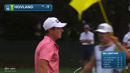 Viktor Hovland | Round 4 | 16th hole | Shot 4 | 2026 RBC Heritage