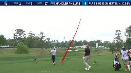Chandler Phillips | Round 4 | 2nd hole | Shot 1 | 2025 Houston Open