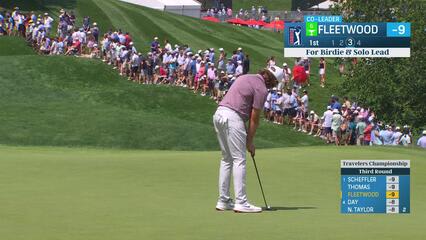 Tommy Fleetwood | Round 3 | 1st hole | Shot 4 | 2025 Travelers