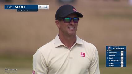 Adam Scott | Round 4 | 1st hole | Shot 2 | 2025 Genesis Scottish Open