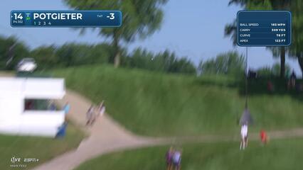 Aldrich Potgieter | Round 2 | 14th hole | Shot 1 | 2025 John Deere