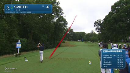 Jordan Spieth | Round 3 | 3rd hole | Shot 1 | 2025 Wyndham