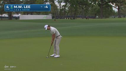 Min Woo Lee | Round 1 | 4th hole | Shot 5 | 2025 Houston Open