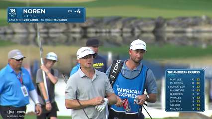 Alex Noren | Round 1 | 18th hole | Shot 2 | 2026 The American Express