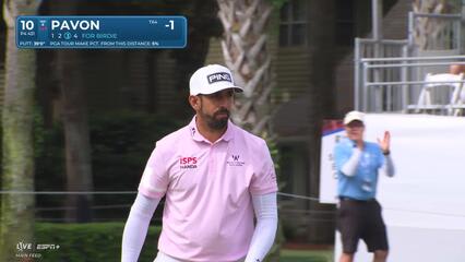Matthieu Pavon | Round 4 | 10th hole | Shot 3 | 2025 RBC Heritage