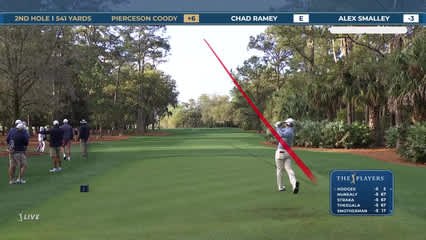 Pierceson Coody | Round 2 | 2nd hole | Shot 1 | 2026 THE PLAYERS