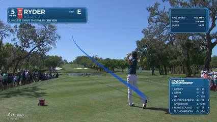 Sam Ryder | Round 2 | 5th hole | Shot 1 | 2026 Valspar