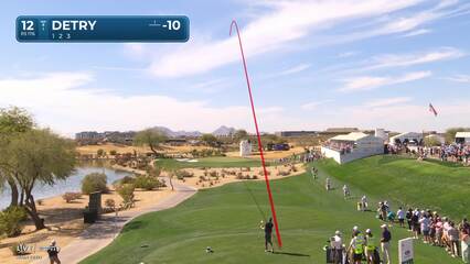 Thomas Detry | Round 2 | 3rd hole | Shot 3 | 2025 WM Phoenix Open