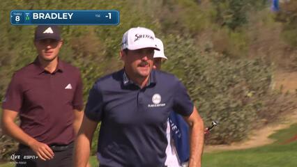 Keegan Bradley | Round 1 | 17th hole | Shot 4 | 2025 Farmers