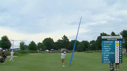 Viktor Hovland | Round 3 | 9th hole | Shot 2 | 2026 Travelers