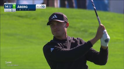 Ludvig Åberg | 2024 AT&T Pebble Beach | Round 2 | 14th hole | Shot 2