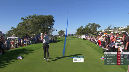 Justin Rose | Round 4 | 18th hole | Shot 1 | 2026 Farmers